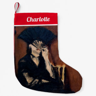 Edouard Manet - Berthe Morisot with a Fan Small Christmas Stocking