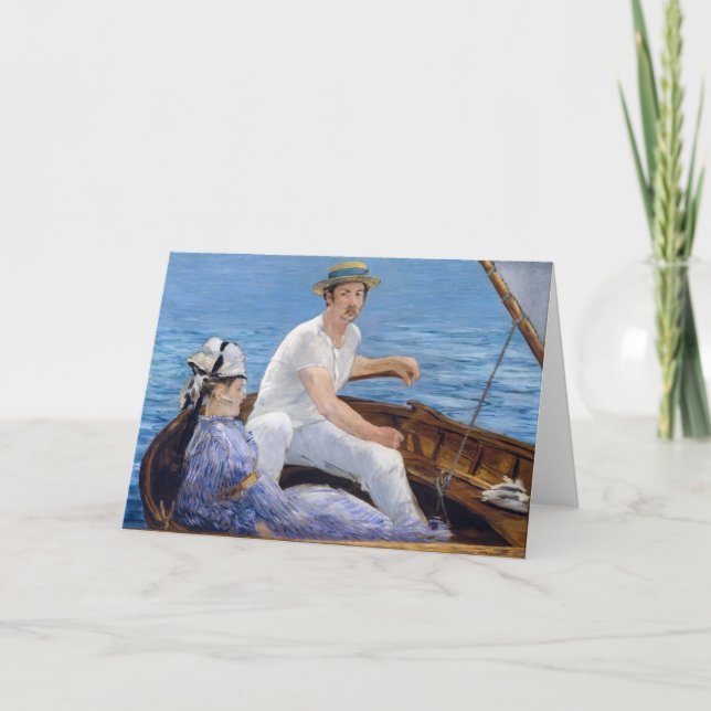 Edouard Manet - Boating Card (Front)