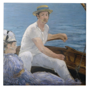 Edouard Manet - Boating Ceramic Tile