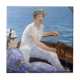 Edouard Manet - Boating Ceramic Tile