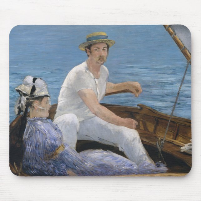 Edouard Manet - Boating Mouse Pad (Front)