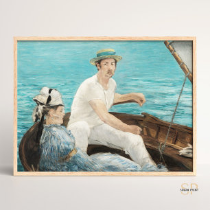 Edouard Manet Boating Painting Art Print