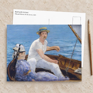 Edouard Manet - Boating Postcard