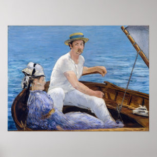 Edouard Manet - Boating Poster