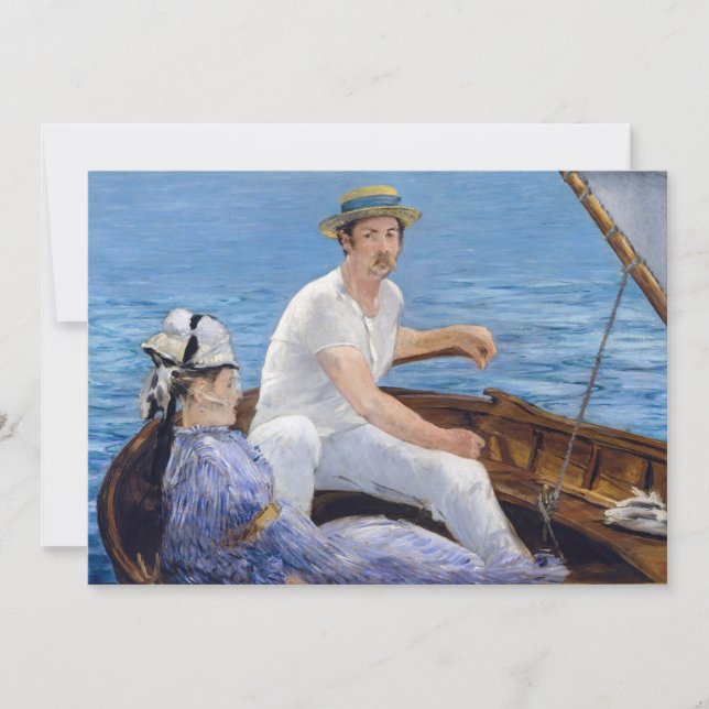 Edouard Manet - Boating Thank You Card (Front)