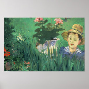 Édouard Manet - Boy in Flowers Poster