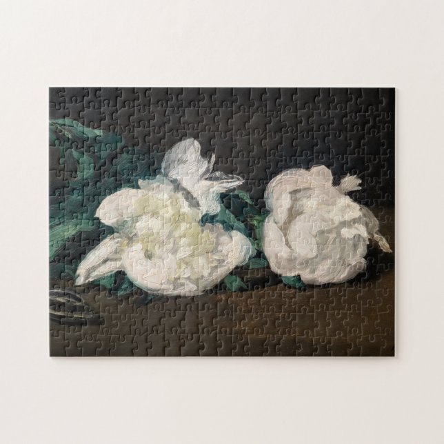 Edouard Manet - Branch of White Peonies, Secateurs Jigsaw Puzzle (Horizontal)