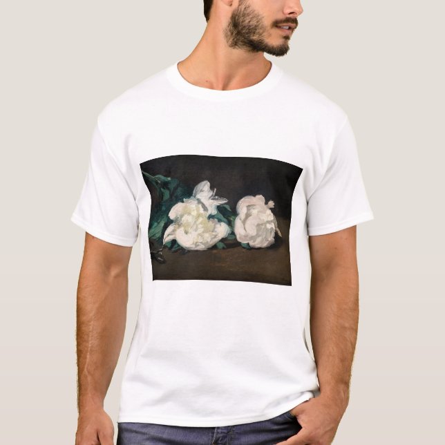 Edouard Manet - Branch of White Peonies, Secateurs T-Shirt (Front)