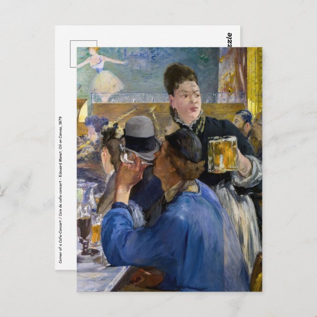 Edouard Manet - Corner of a Cafe-Concert Postcard (Front/Back)
