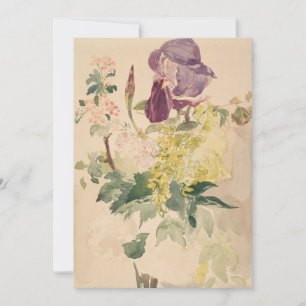 Edouard Manet - Flower Piece with Iris, Laburnum, Invitation
