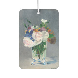Edouard Manet - Flowers in a Crystal Vase Car Air Freshener