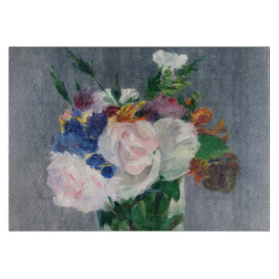 Edouard Manet - Flowers in a Crystal Vase Cutting Board