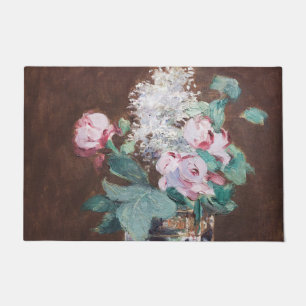 Edouard Manet - Flowers in a Crystal Vase Doormat