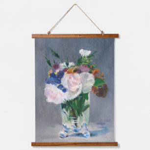 Edouard Manet - Flowers in a Crystal Vase Hanging Tapestry