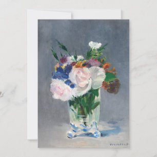 Edouard Manet - Flowers in a Crystal Vase Invitation