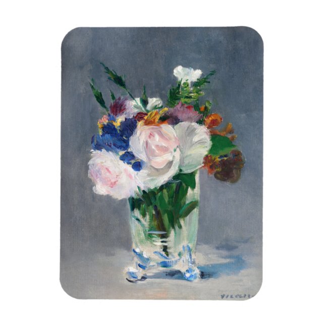 Edouard Manet - Flowers in a Crystal Vase Magnet (Vertical)