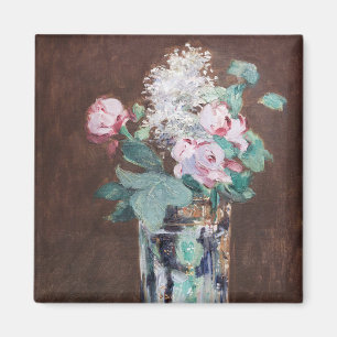 Edouard Manet - Flowers in a Crystal Vase Magnet