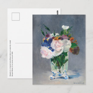 Edouard Manet - Flowers in a Crystal Vase Postcard