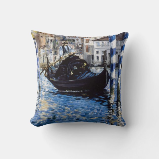 Edouard Manet - Grand Canal, Venice Cushion (Front)