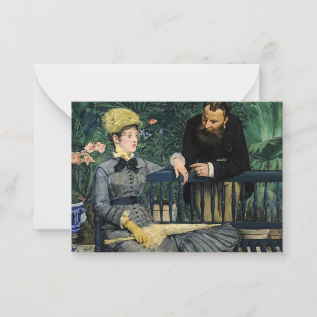 Edouard Manet - In the Conservatory Card (Front)