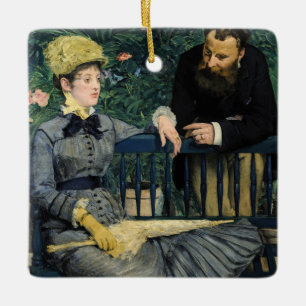 Edouard Manet - In the Conservatory Ceramic Ornament