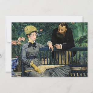 Edouard Manet - In the Conservatory Invitation