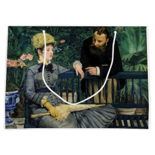 Edouard Manet - In the Conservatory Large Gift Bag