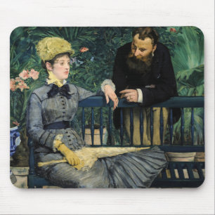Edouard Manet - In the Conservatory Mouse Pad