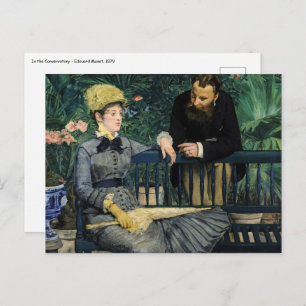 Edouard Manet - In the Conservatory Postcard