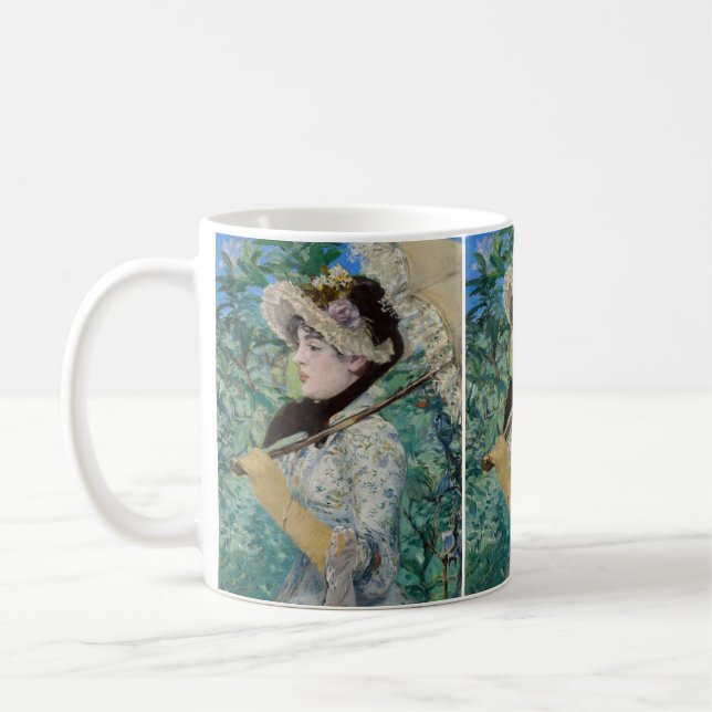 Edouard Manet - Jeanne / Spring Coffee Mug (Left)