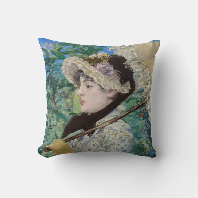 Edouard Manet - Jeanne / Spring Cushion (Front)