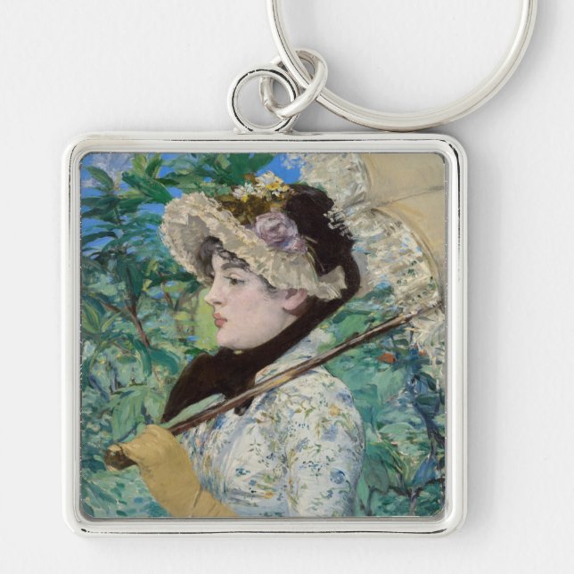 Edouard Manet - Jeanne / Spring Key Ring (Front)