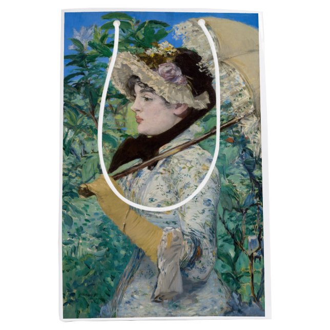 Edouard Manet - Jeanne / Spring Medium Gift Bag (Front)