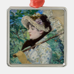 Edouard Manet - Jeanne / Spring Metal Ornament