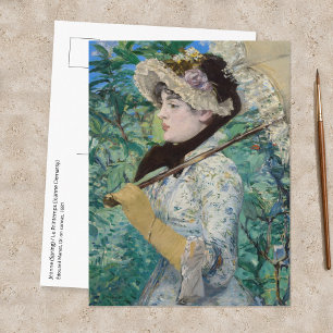 Edouard Manet - Jeanne / Spring Postcard