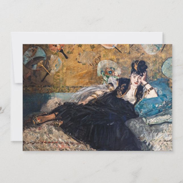 Edouard Manet - Lady with Fans Invitation (Front)