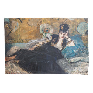 Edouard Manet - Lady with Fans Pillowcase