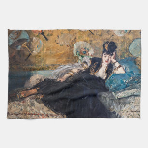 Edouard Manet - Lady with Fans Tea Towel