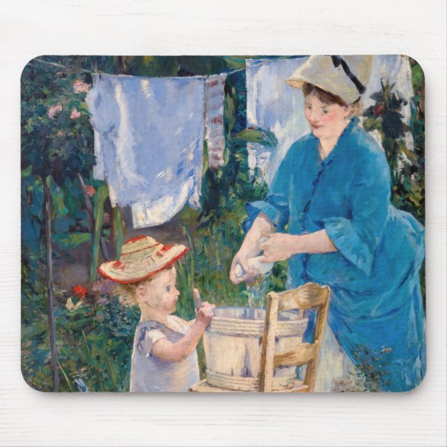 Edouard Manet - Laundry Mouse Pad (Front)