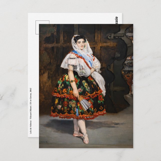 Edouard Manet - Lola de Valence Postcard (Front/Back)