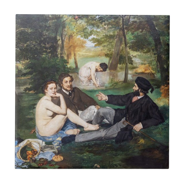 Edouard Manet - Luncheon on the Grass Ceramic Tile (Front)