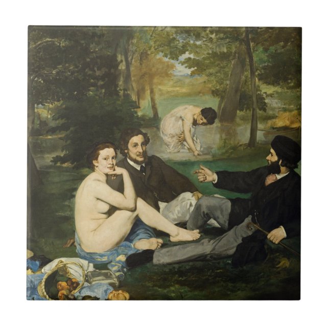 Edouard Manet - Luncheon On The Grass Ceramic Tile (Front)