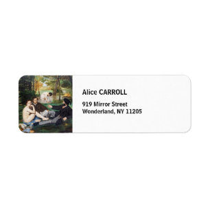 Edouard Manet - Luncheon on the Grass Return Address Label