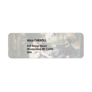 Edouard Manet - Luncheon on the Grass Return Address Label