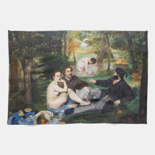 Edouard Manet - Luncheon on the Grass Tea Towel