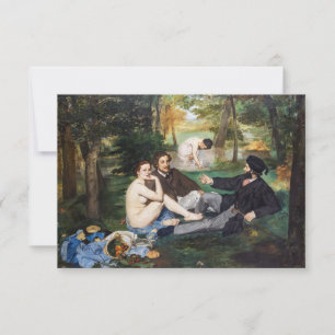 Edouard Manet - Luncheon on the Grass Thank You Card