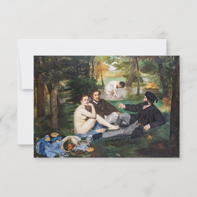 Edouard Manet - Luncheon on the Grass Thank You Card (Front)