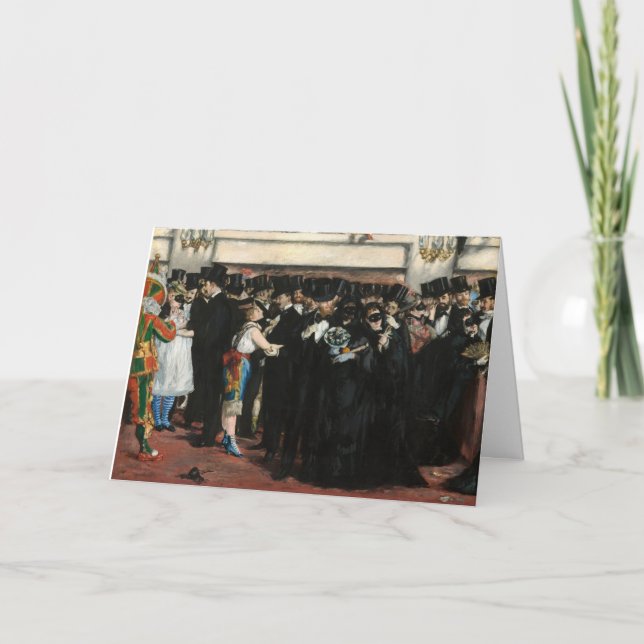 Edouard Manet - Masked Ball at the Opera Card (Front)