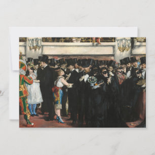 Edouard Manet - Masked Ball at the Opera Invitation