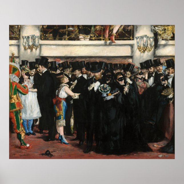 Edouard Manet - Masked Ball at the Opera Poster (Front)